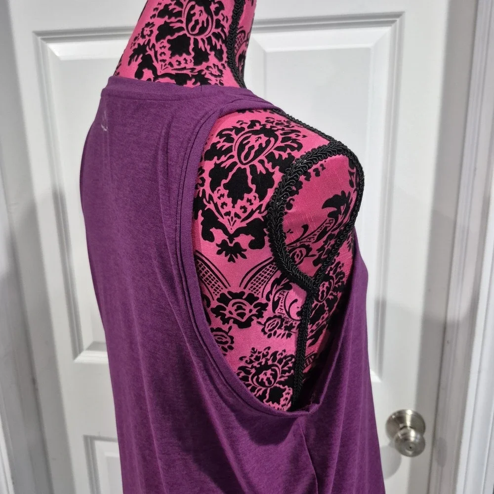 Beyond Yoga Top Womens Medium Purple Featherweight‎ Rebalance Spacedye Tank - Picture 3 of 9